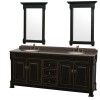 Andover 80" Black (Vanity Only Pricing)